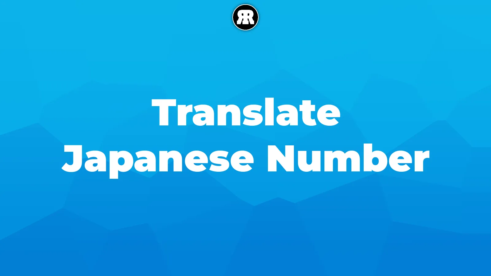 Translate Japanese Number's cover image